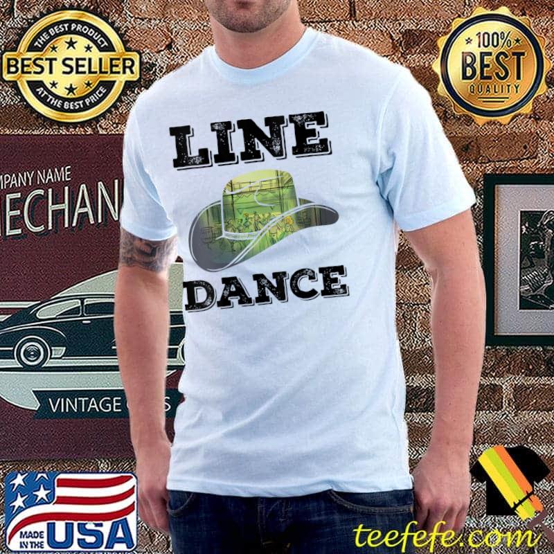Line Dance Cowboy Hat Graphic Silhouette Line Dancing T- Unisex Line Dance Cowboy Hat Graphic Silhouette Line Dancing T- Unisex