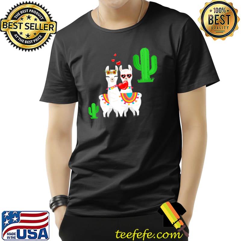 Llama Animal Lover Funny Heart Glasses Llama Valentine's Day T-Shirt Unisex Llama Animal Lover Funny Heart Glasses Llama Valentine's Day T-Shirt Unisex