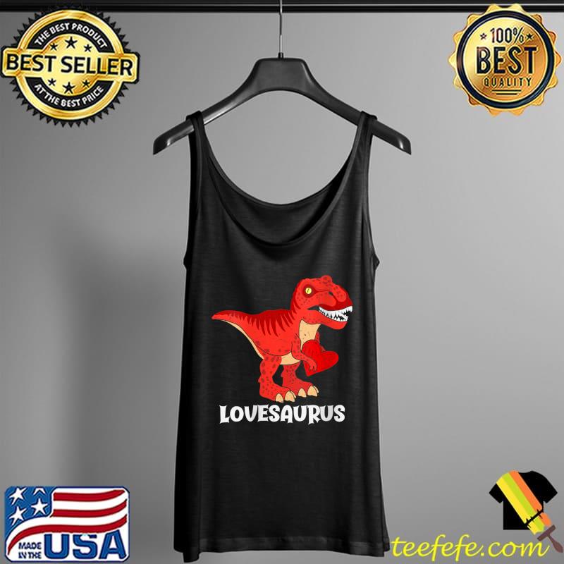 Lovesaurus Red Heart Valentines Day Funny T-Rex Dinosaur T- Tank Top Lovesaurus Red Heart Valentines Day Funny T-Rex Dinosaur T- Tank Top