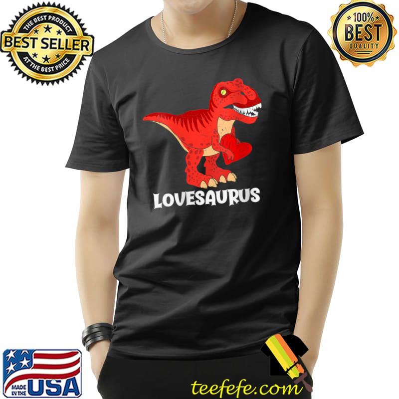 Lovesaurus Red Heart Valentines Day Funny T-Rex Dinosaur T- Unisex Lovesaurus Red Heart Valentines Day Funny T-Rex Dinosaur T- Unisex