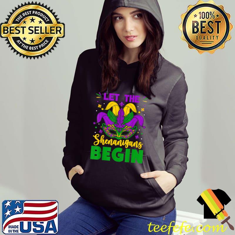 Mardi Gras Costume Let The Shenanigans Begin Mardi Gras 2022 T-Shirt