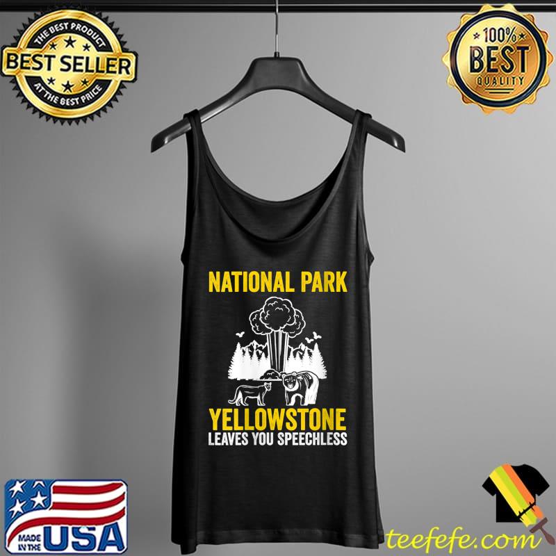 National Yellowstone leaves Nature Forest T- Tank Top National Yellowstone leaves Nature Forest T- Tank Top