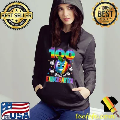 Nice 100 Days Of Kindergarten School Happy 100th Day Pop T-Shirt