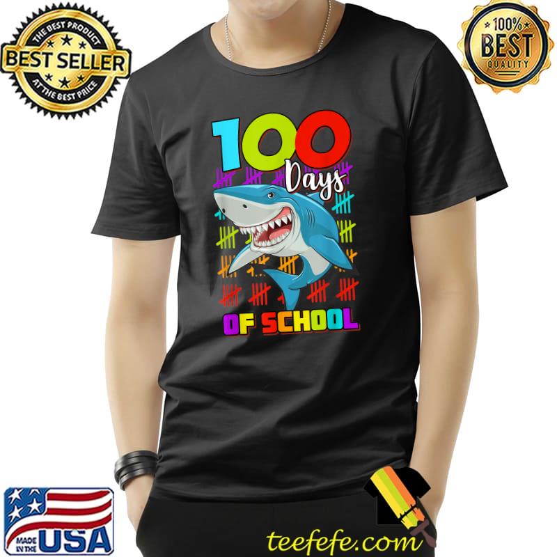 Nice 100 Days Of School Shark Lover Boys Girls 100 Days Smarter T-Shirt Unisex Nice 100 Days Of School Shark Lover Boys Girls 100 Days Smarter T-Shirt Unisex