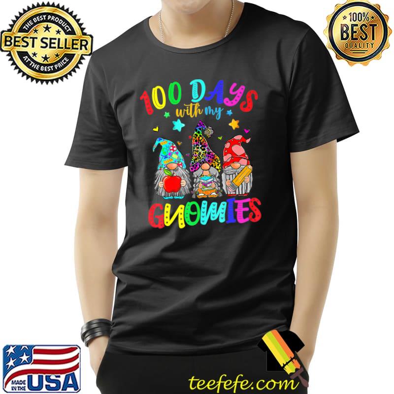 Nice 100 Days with My Gnomies Happy 100th Day of School Gnome Premium T-Shirt Unisex Nice 100 Days with My Gnomies Happy 100th Day of School Gnome Premium T-Shirt Unisex