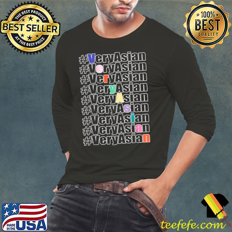 Nice Boho Style Very Asian Hashtag Coloful T Shirt Long Sleeve Tee Nice Boho Style Very Asian Hashtag Coloful T Shirt Long Sleeve Tee