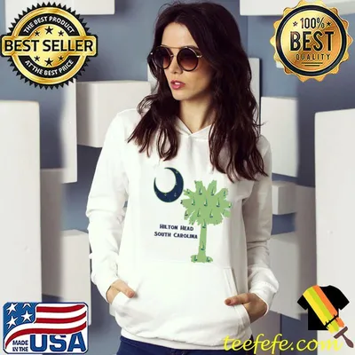 Nice Boys HHI South Carolina Beach Palm and Moon T-shirt