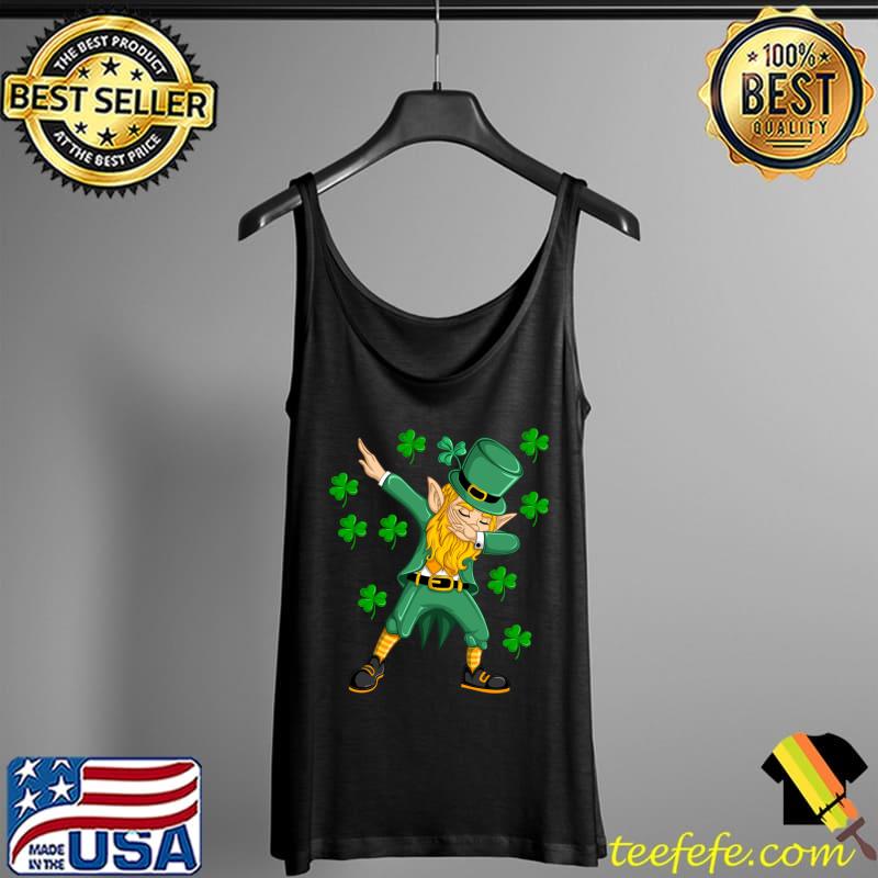 Nice Dabbing Leprechaun St. Patrick's Day Elf T- Tank Top Nice Dabbing Leprechaun St. Patrick's Day Elf T- Tank Top