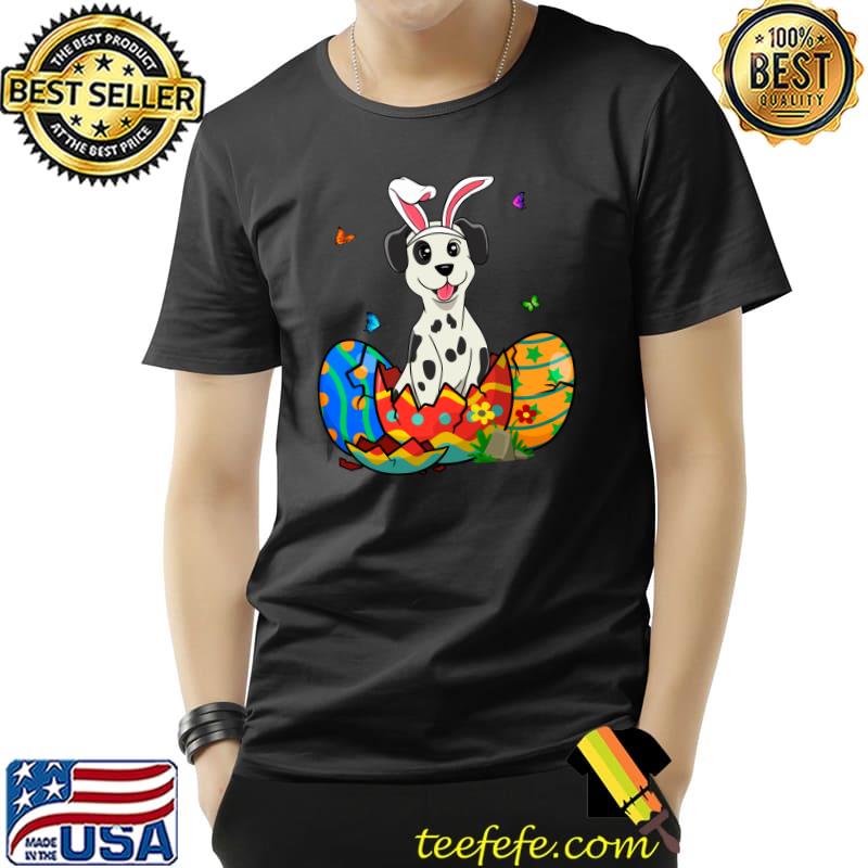 Nice Easter Eggs Dalmatian Bunny Dog Gift Dog Dad Dog Mom T- Unisex Nice Easter Eggs Dalmatian Bunny Dog Gift Dog Dad Dog Mom T- Unisex