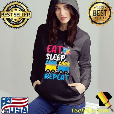 Nice Eat Sleep Choo Choo Repeat Kid's Train Designs T-shirt