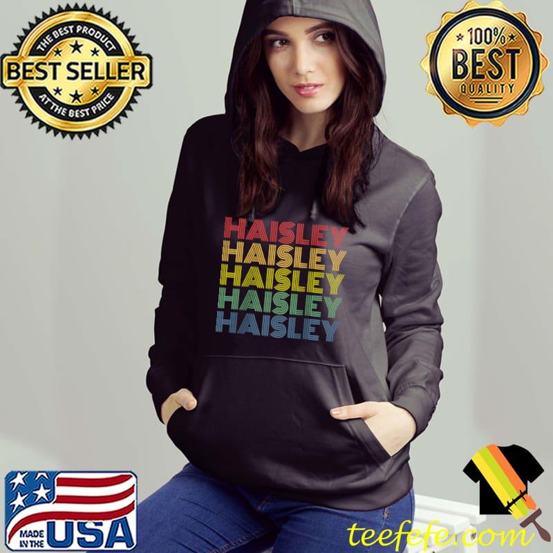 Nice Haisley Wordmark Pattern Personalized Name Retro T Shirt