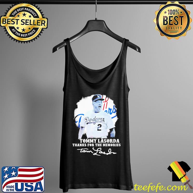 Nice Happy Los Angeles Dodgers Tommy Lasorda Thanks For The Memories Signatures Shirt Tank Top Nice Happy Los Angeles Dodgers Tommy Lasorda Thanks For The Memories Signatures Shirt Tank Top