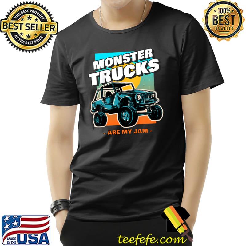 Nice Kids Cool Vintage Monster Truck - Retro Sunset - Graphic T-Shirt Unisex Nice Kids Cool Vintage Monster Truck - Retro Sunset - Graphic T-Shirt Unisex