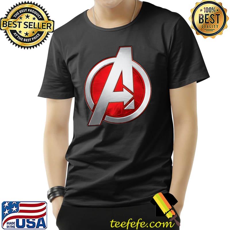 Nice Marvel Avengers Silver and Red Logo Premium T-Shirt Unisex Nice Marvel Avengers Silver and Red Logo Premium T-Shirt Unisex