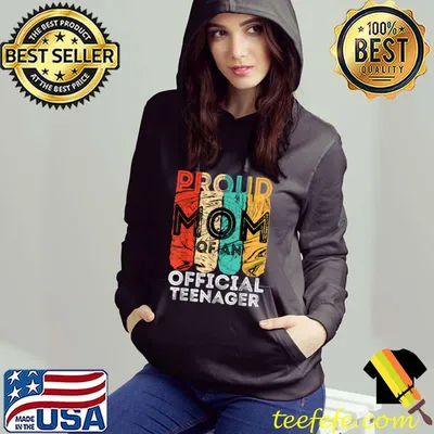 Nice Proud Mom of an Official Teenager 13th Birthday 13 Year Old T-Shirt