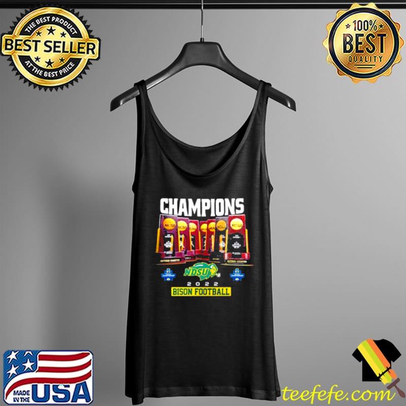 North Dakota State Bison NDSU Trophy 2022 Champions FCS New Shirt Tank Top North Dakota State Bison NDSU Trophy 2022 Champions FCS New Shirt Tank Top