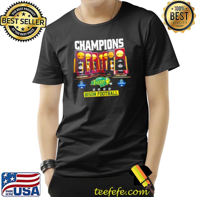 North Dakota State Bison NDSU Trophy 2022 Champions FCS New Shirt Unisex North Dakota State Bison NDSU Trophy 2022 Champions FCS New Shirt Unisex