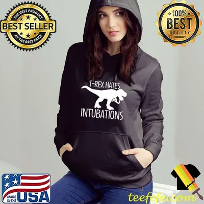 Nursekelsey T Rex Hates Intubations Shirt