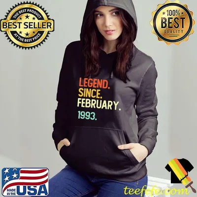 Official 29Th Birthday 29 Years Old Legend Since February 1993 T-Shirt