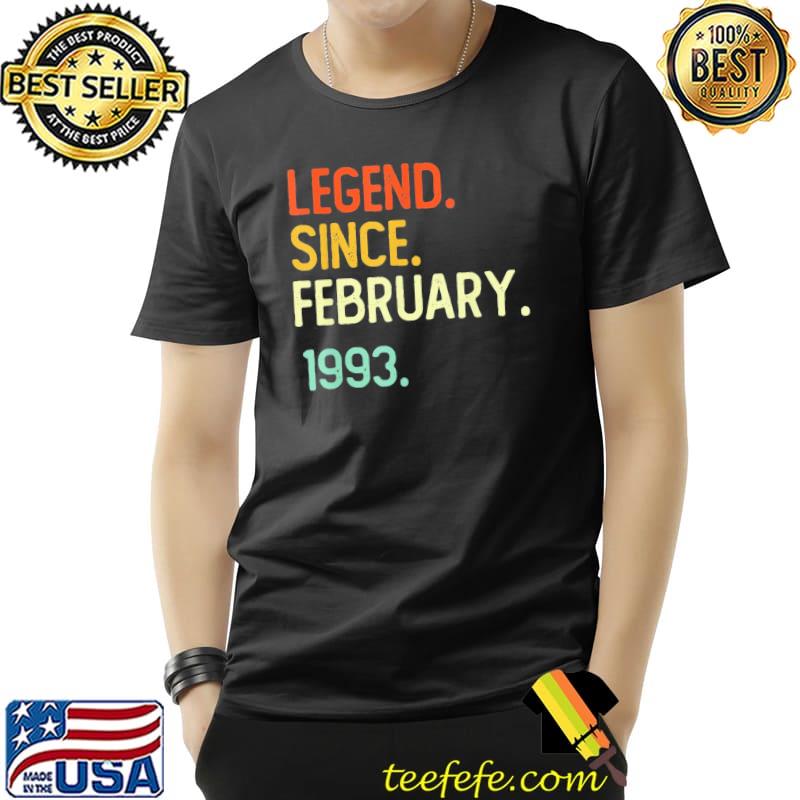 Official 29Th Birthday 29 Years Old Legend Since February 1993 T-Shirt Unisex Official 29Th Birthday 29 Years Old Legend Since February 1993 T-Shirt Unisex