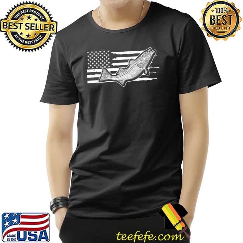 Official American Flag Design Largemouth Bass Fishing T- Unisex Official American Flag Design Largemouth Bass Fishing T- Unisex