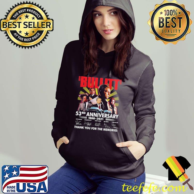 Official Bullitt 53rd anniversary thank you for the memories signatures shirt Official Bullitt 53rd anniversary thank you for the memories signatures shirt
