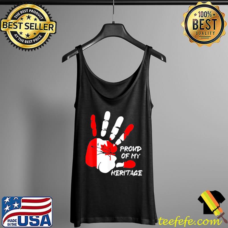 Official Canadian Flag Hand Finger Pride Heritage Canada T-Shirt Tank Top Official Canadian Flag Hand Finger Pride Heritage Canada T-Shirt Tank Top