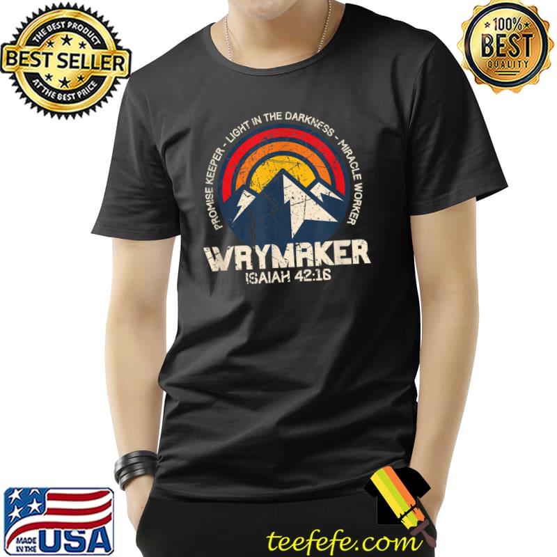Official Retro Waymaker Promise Keeper Miracle Worker Christian T-Shirt Unisex Official Retro Waymaker Promise Keeper Miracle Worker Christian T-Shirt Unisex