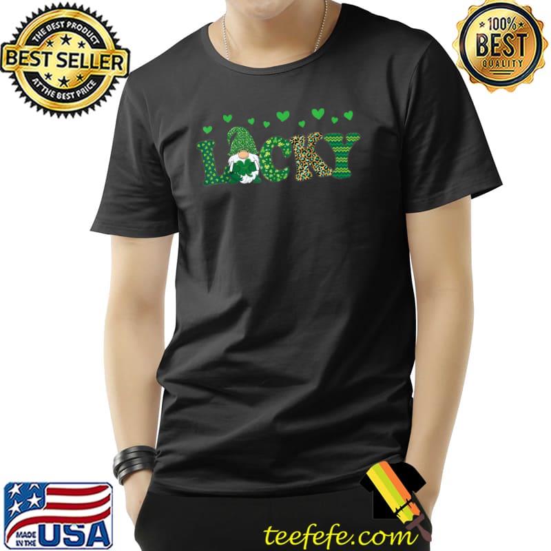 Official St Patricks Day Lucky Gnome Love Shamrock Clover Boys Girls T-Shirt Unisex Official St Patricks Day Lucky Gnome Love Shamrock Clover Boys Girls T-Shirt Unisex
