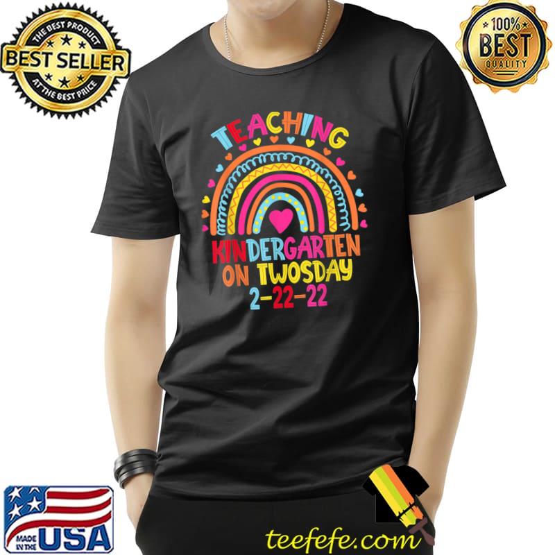 Official Teaching Kindergarten On Twosday 2222022 Funny Teacher T-Shirt Unisex Official Teaching Kindergarten On Twosday 2222022 Funny Teacher T-Shirt Unisex