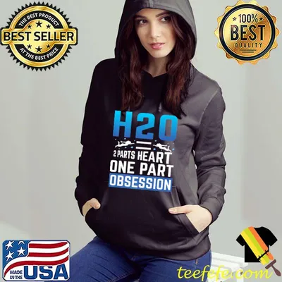 Original H2O = 2 Parts Heart One Part Obsession - Swim Team Premium T-Shirt