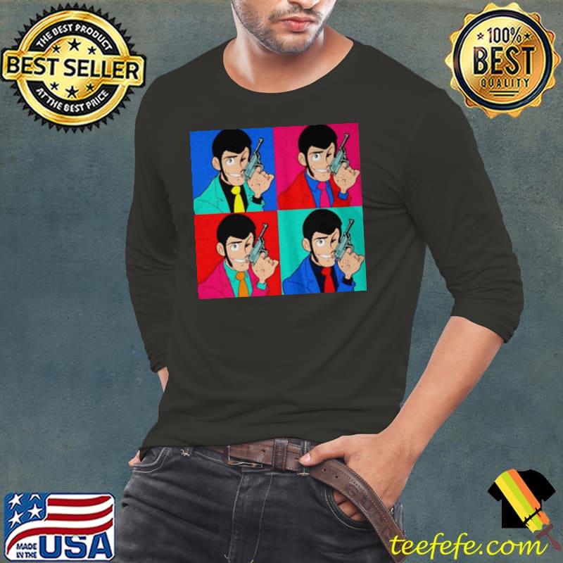 Original Lupin the third pop art heist Long Sleeve Tee Original Lupin the third pop art heist Long Sleeve Tee