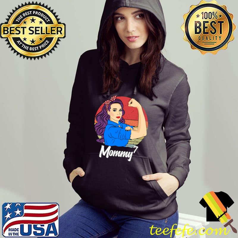 Original Mommy of 7 Vintage Mother’s Day Sunset Retro Mommy T-shirt