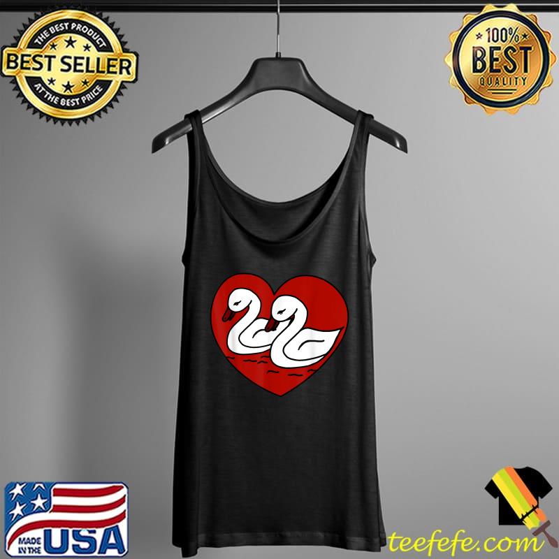 Original swan heart swans love valentine couple couple T-Shirt Tank Top Original swan heart swans love valentine couple couple T-Shirt Tank Top