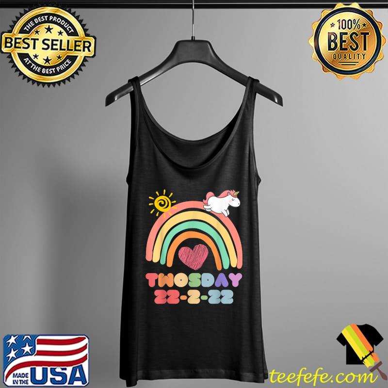 Original Teaching 2nd Grade On Twosday, 2-22-22, Unicorn Rainbow T-Shirt Tank Top Original Teaching 2nd Grade On Twosday, 2-22-22, Unicorn Rainbow T-Shirt Tank Top