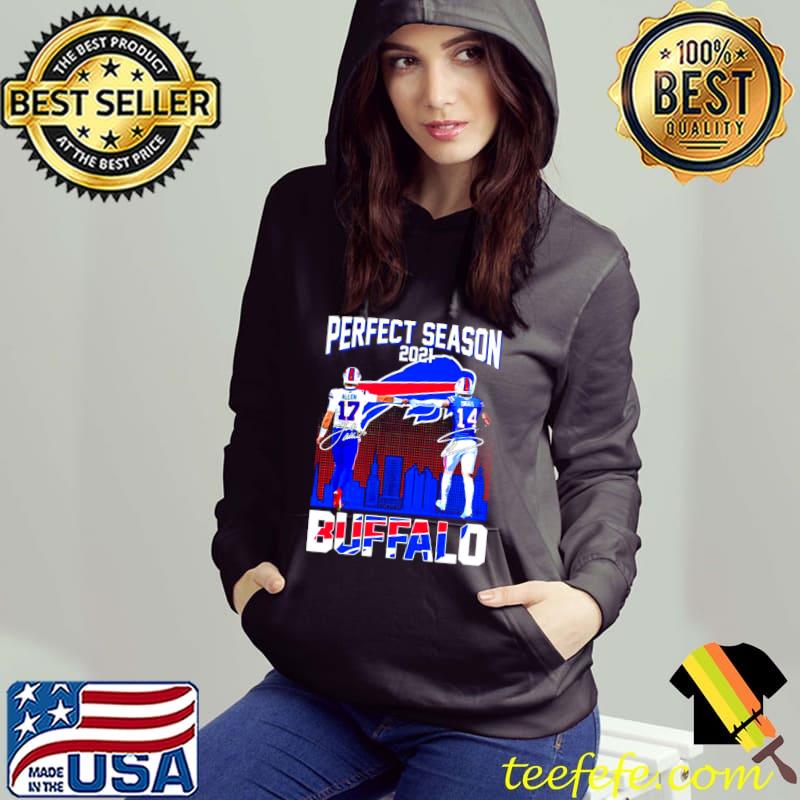 Perfect season 2021 Buffalo Josh Allen Stefon Diggs signatures shirt