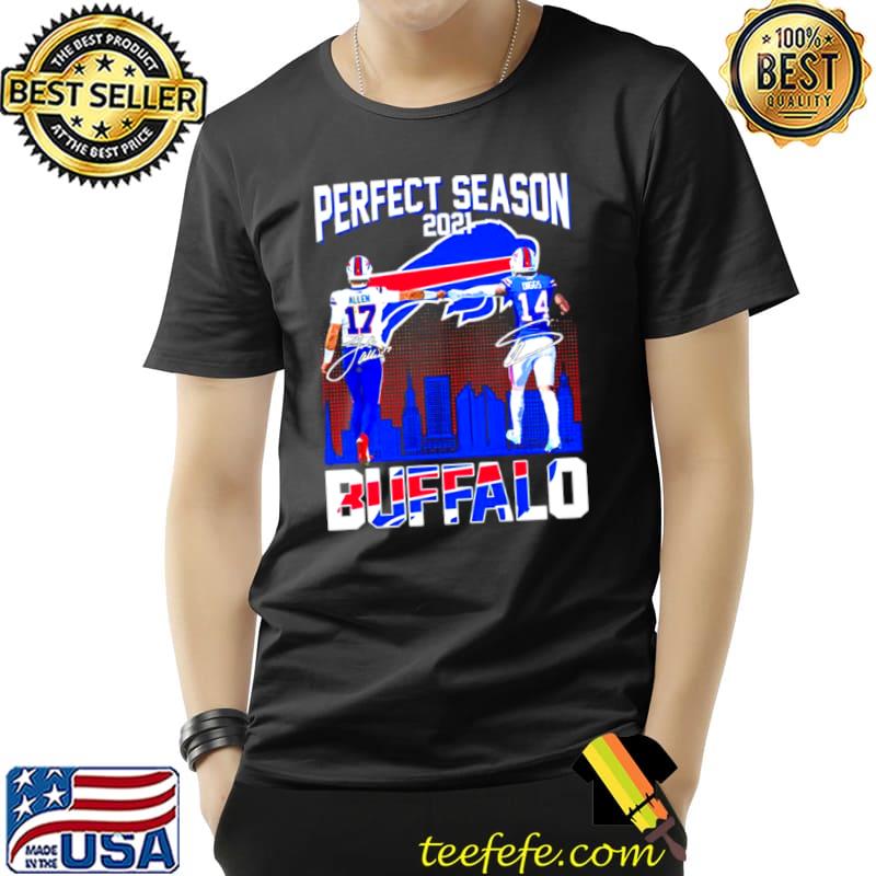Perfect season 2021 Buffalo Josh Allen Stefon Diggs signatures Unisex Perfect season 2021 Buffalo Josh Allen Stefon Diggs signatures Unisex