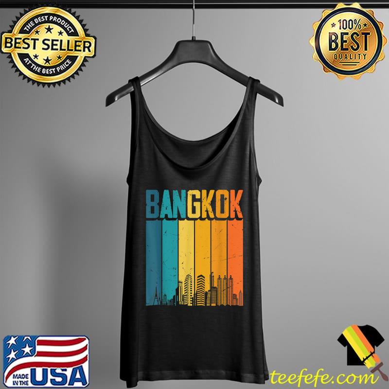 Premium Bangkok Thailand Retro Vintage Sunset Skyline Bangkok T-Shirt Tank Top Premium Bangkok Thailand Retro Vintage Sunset Skyline Bangkok T-Shirt Tank Top