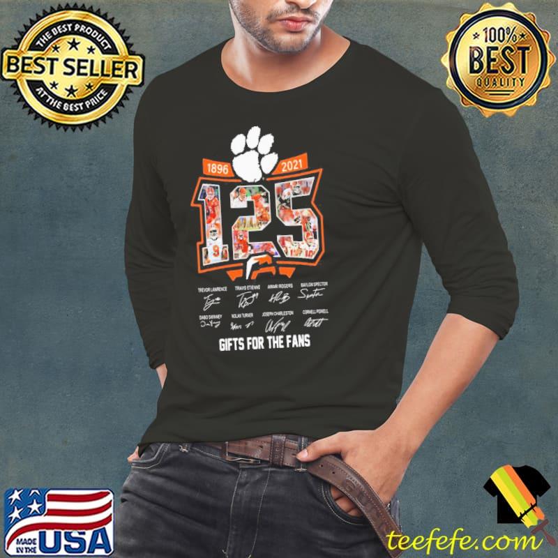 Premium CUTE CLEMSON TIGER 1986 2021 125 SIGNATURES GIFTS FOR THE FANS SHIRT Long Sleeve Tee Premium CUTE CLEMSON TIGER 1986 2021 125 SIGNATURES GIFTS FOR THE FANS SHIRT Long Sleeve Tee