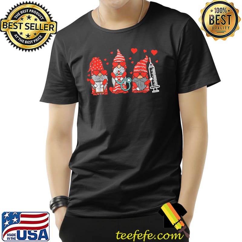 Premium Gnome Nurse Scrub Valentine RN ICU ER Valentines Day Women T-Shirt Unisex Premium Gnome Nurse Scrub Valentine RN ICU ER Valentines Day Women T-Shirt Unisex