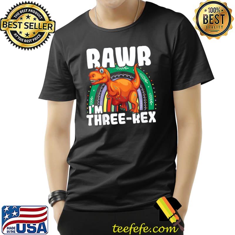 Premium Kids Three Rex 3rd birthday gifts Dinosaur 3 year old Boy Girl T-Shirt Unisex Premium Kids Three Rex 3rd birthday gifts Dinosaur 3 year old Boy Girl T-Shirt Unisex