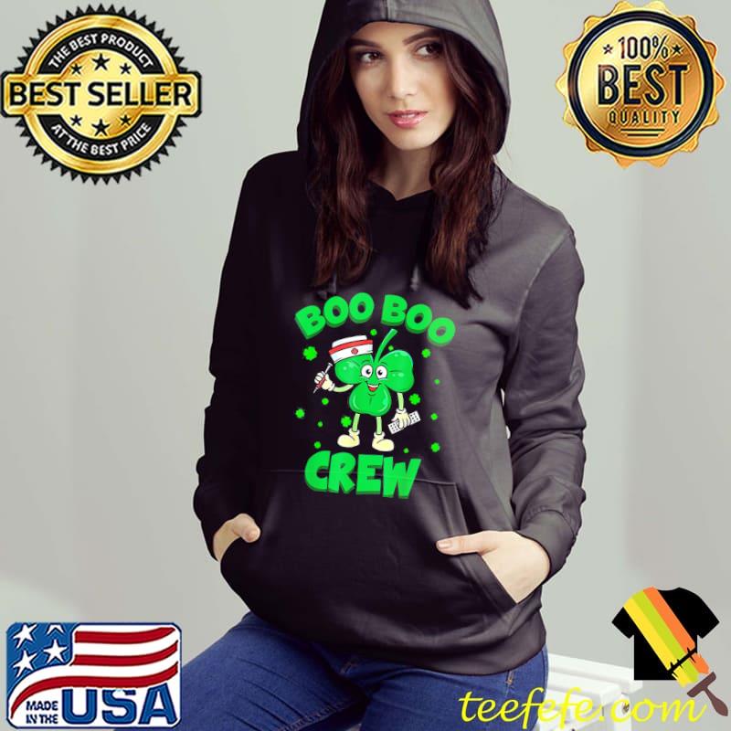 Premium Nurse Boo Boo Crew Lucky Shamrock Clover St Patrick’s Day T-Shirt]