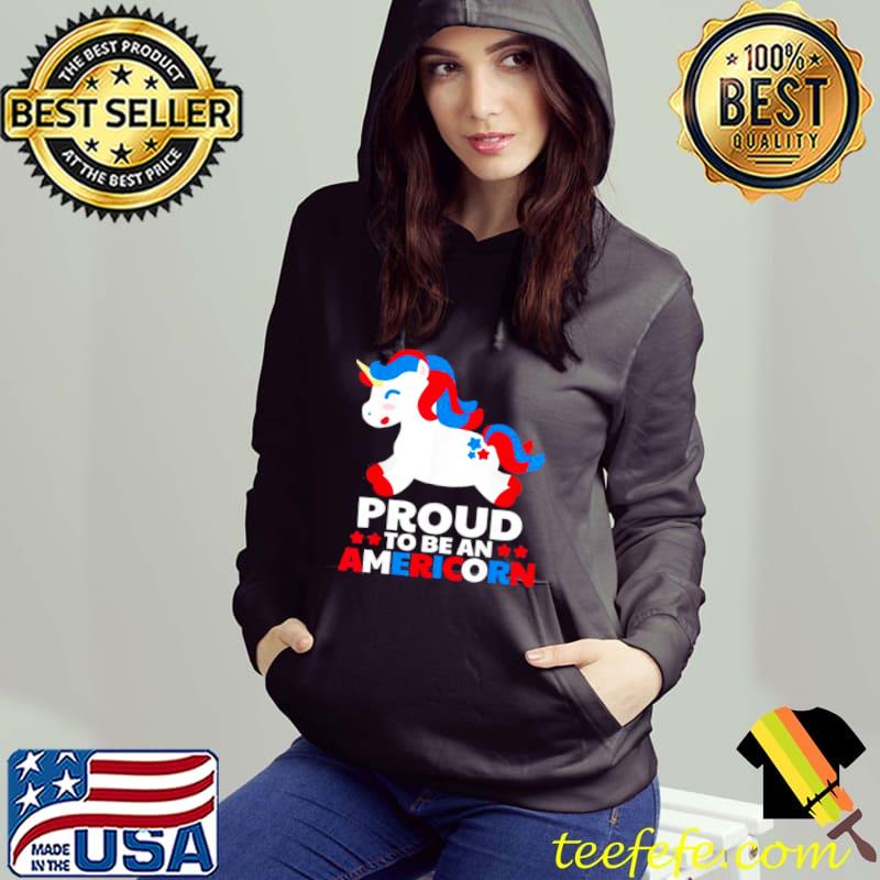Proud To Be An Americorn Unicorn 4th Of July USA shirt