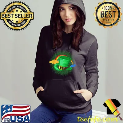 Rainbow Irish Leprechaun Hat Pot Of Gold St Patricks Day T-Shirt