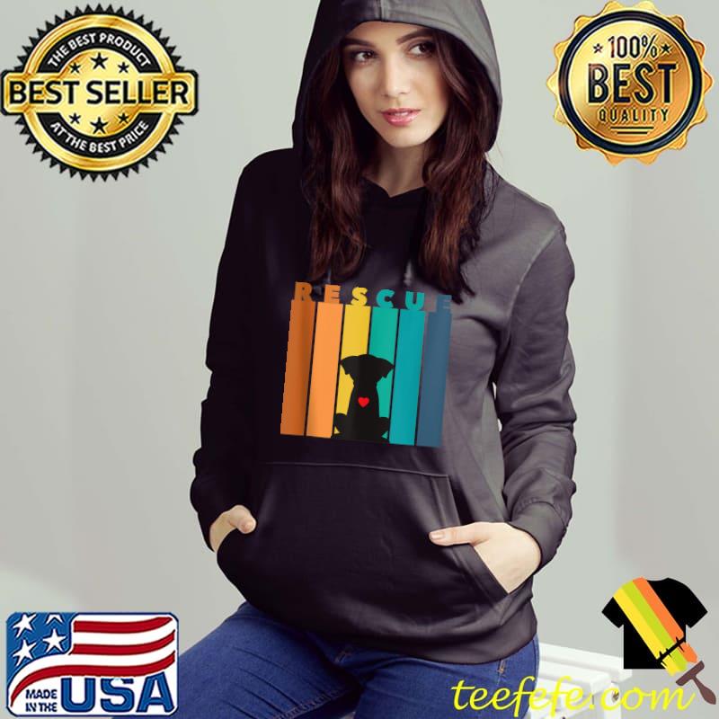 Retro Rescue Dog Lover T-shirt Retro Rescue Dog Lover T-shirt