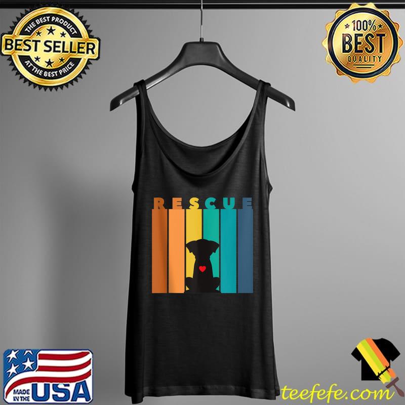 Retro Rescue Dog Lover T- Tank Top Retro Rescue Dog Lover T- Tank Top