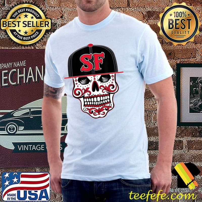 San Francisco Mexican Sugar Skull Design Bay Area T-Shirt Unisex San Francisco Mexican Sugar Skull Design Bay Area T-Shirt Unisex