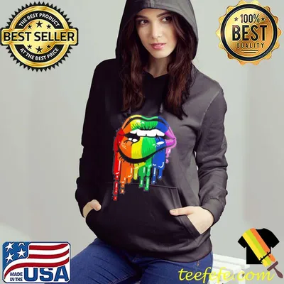 Sexy Melting Rainbow Lips Women_s Long Sleeve T-shirt