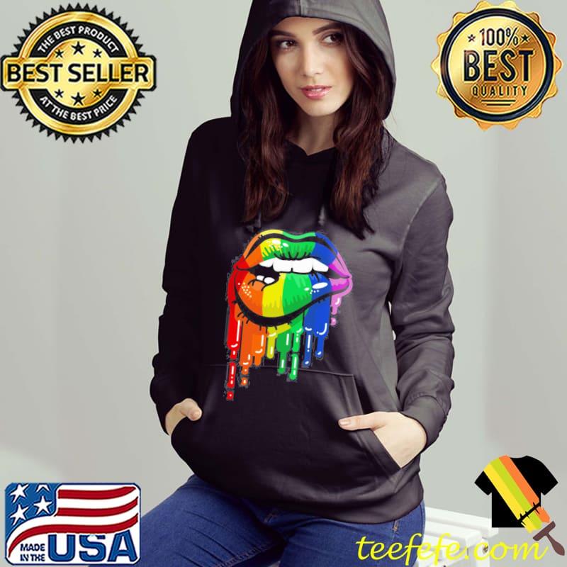 Sexy Melting Rainbow Lips Women_s Long Sleeve T-shirt