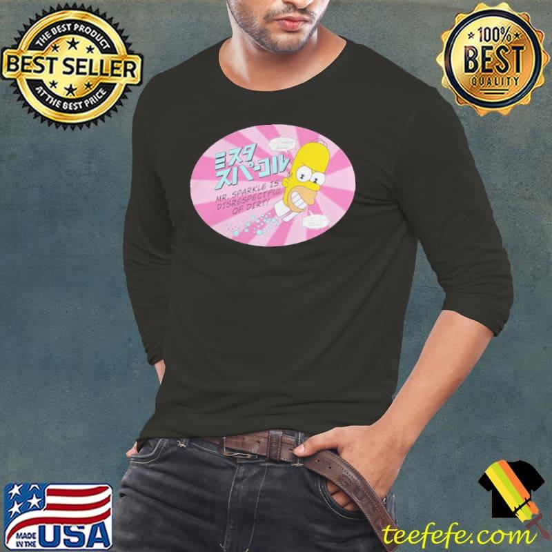 SIMPSONS MR. SPARKLE IS DISRESPECTFUL OF DIRT SHIRT Long Sleeve Tee SIMPSONS MR. SPARKLE IS DISRESPECTFUL OF DIRT SHIRT Long Sleeve Tee